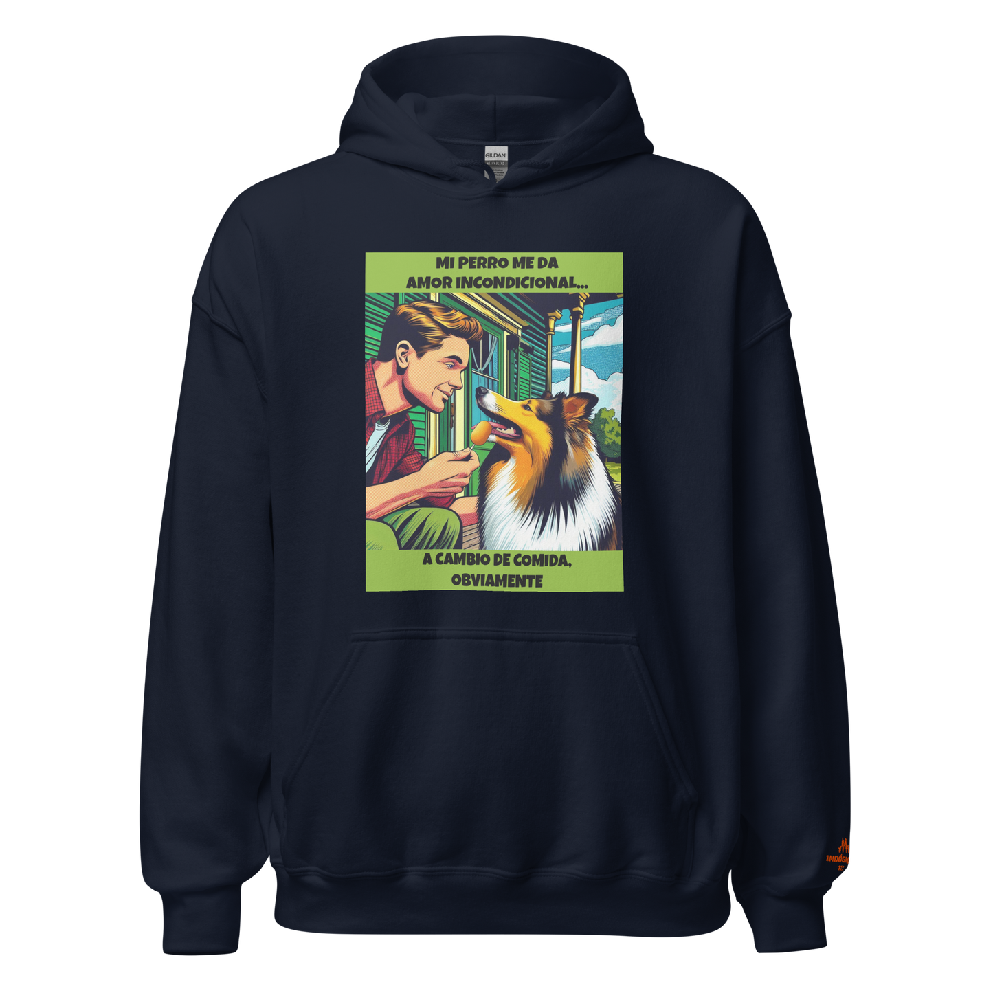 Sudadera con frase mascota
