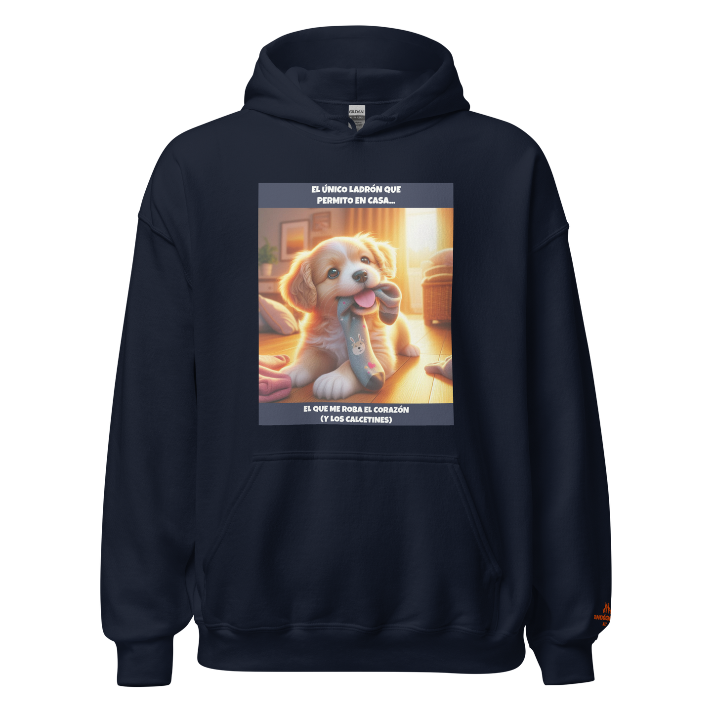 Sudadera con slogan mascota