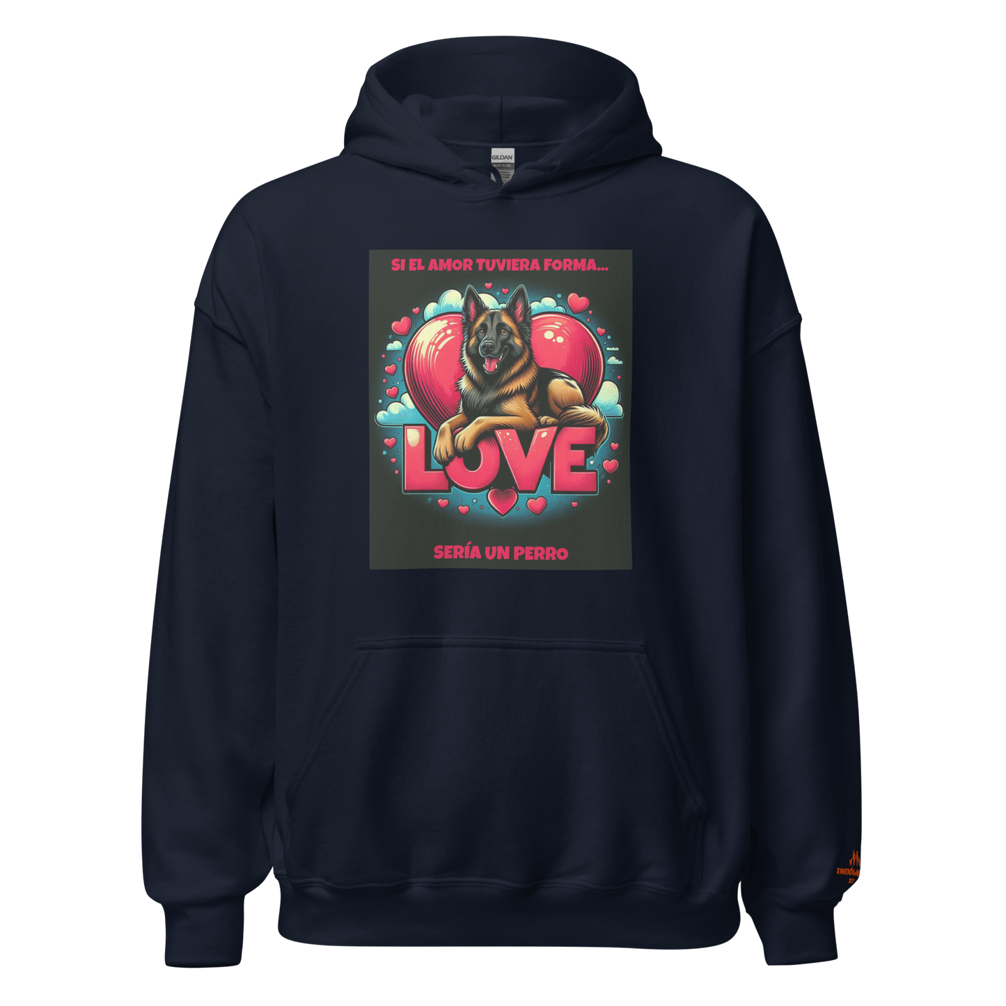 Sudadera con frase e imagen perruna