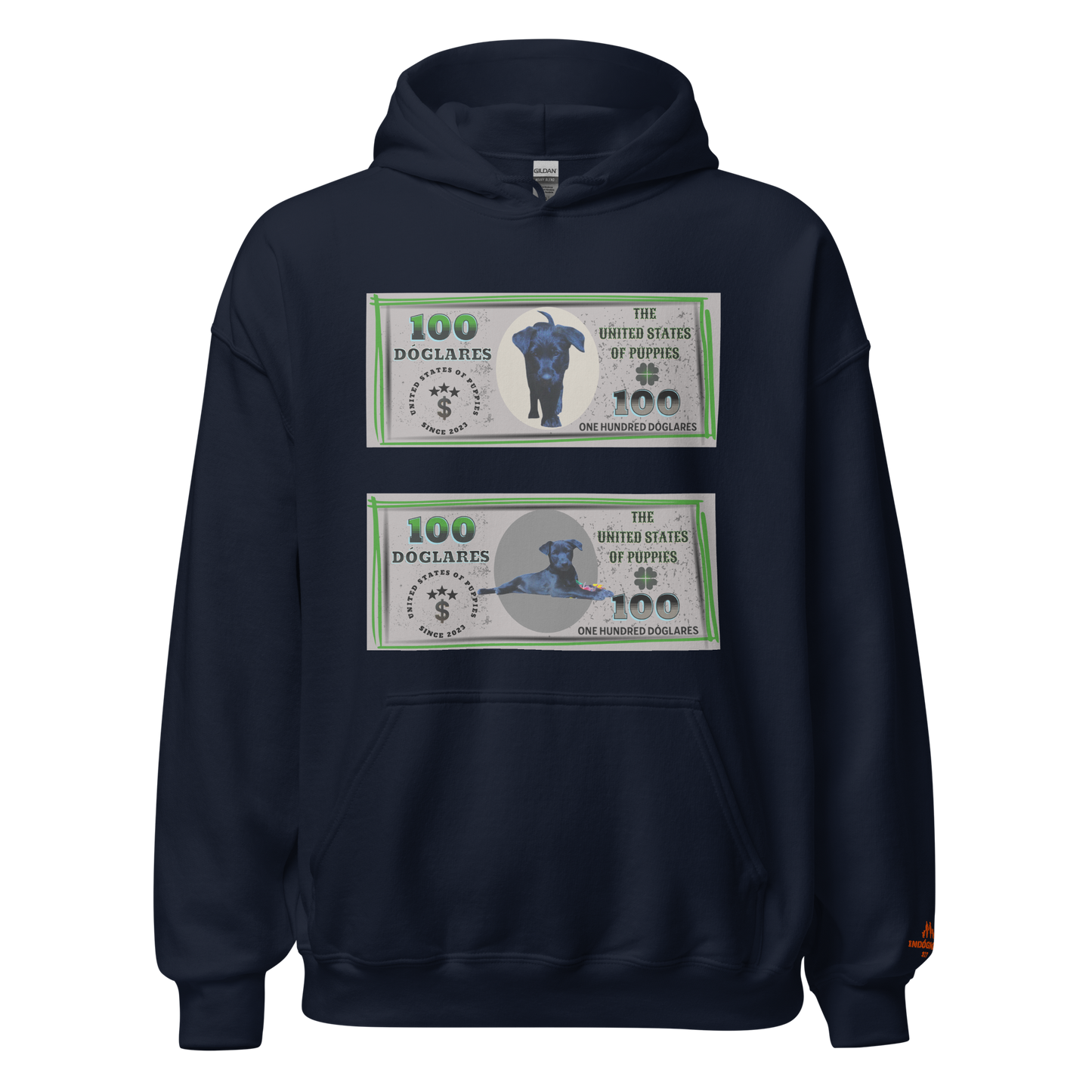 Sudadera con capucha "Colección Dóglares"