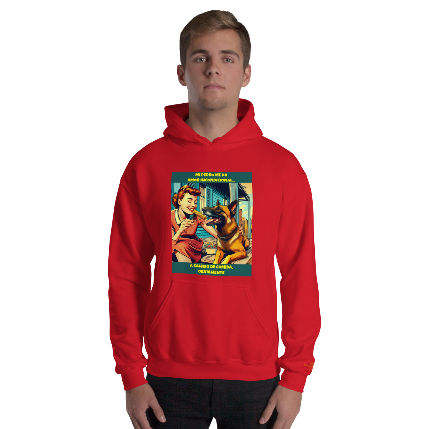 Sudadera con slogan mascota