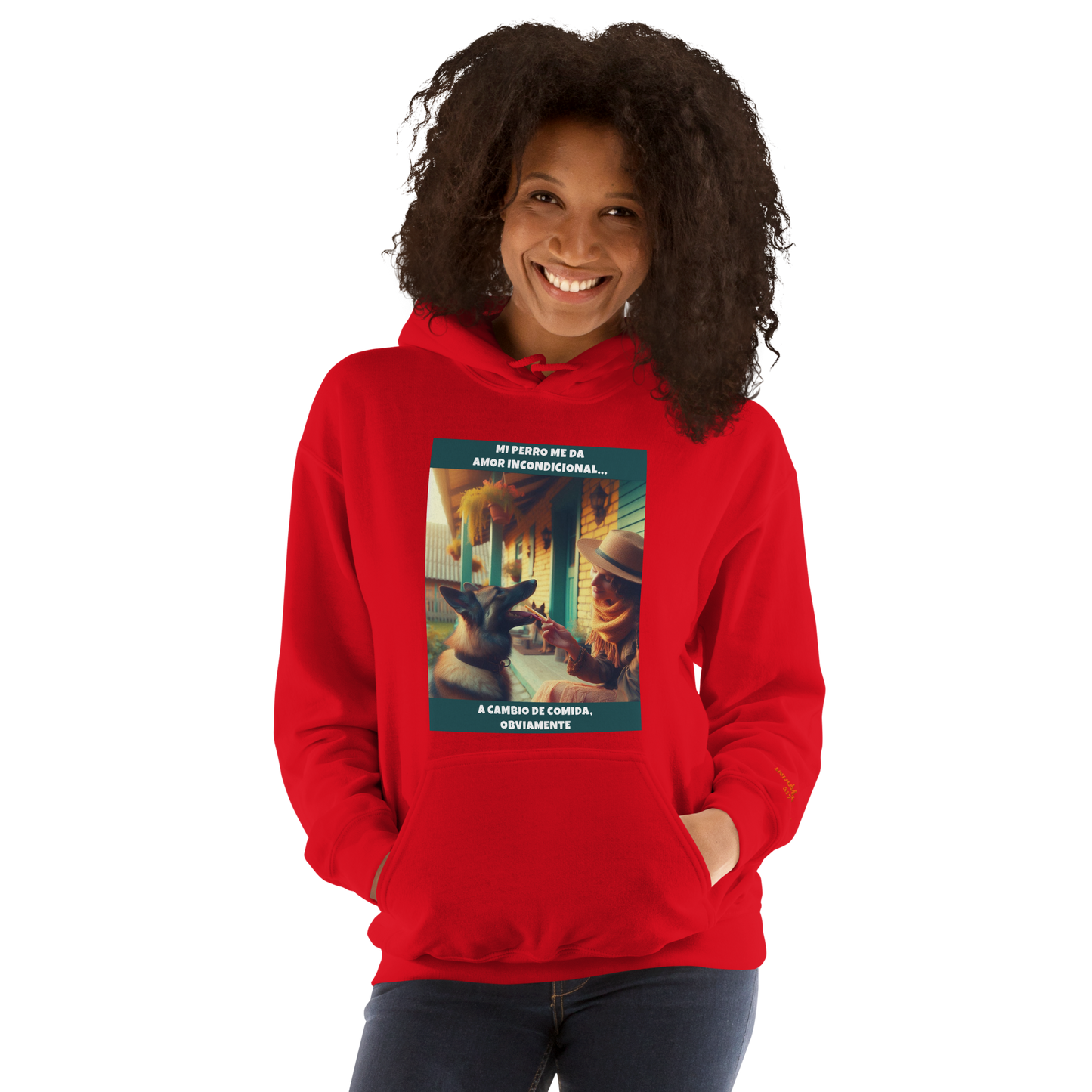 Sudadera con frase perro
