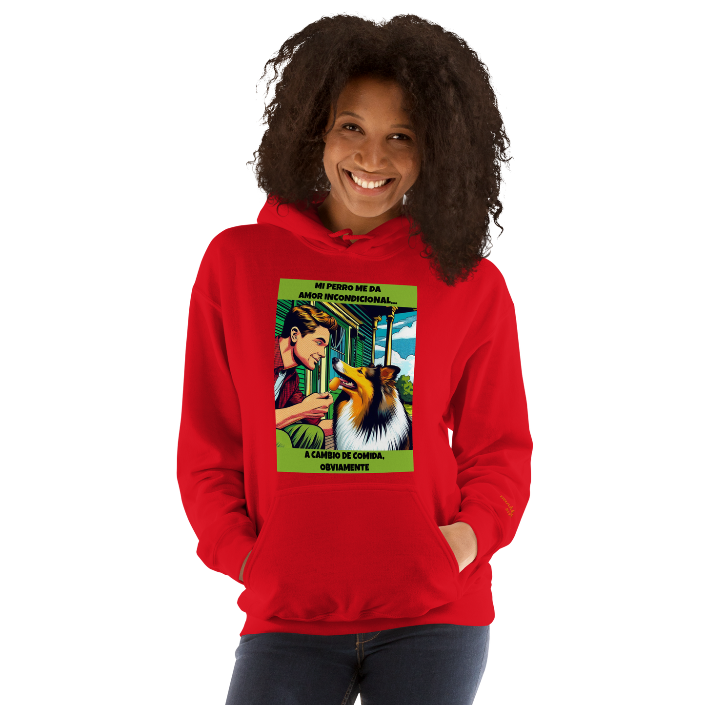 Sudadera con frase mascota