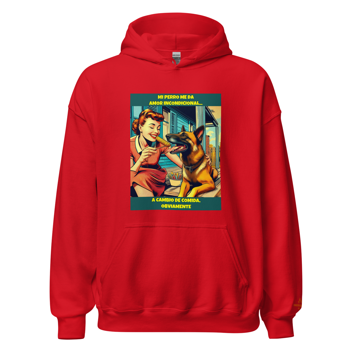 Sudadera con slogan mascota