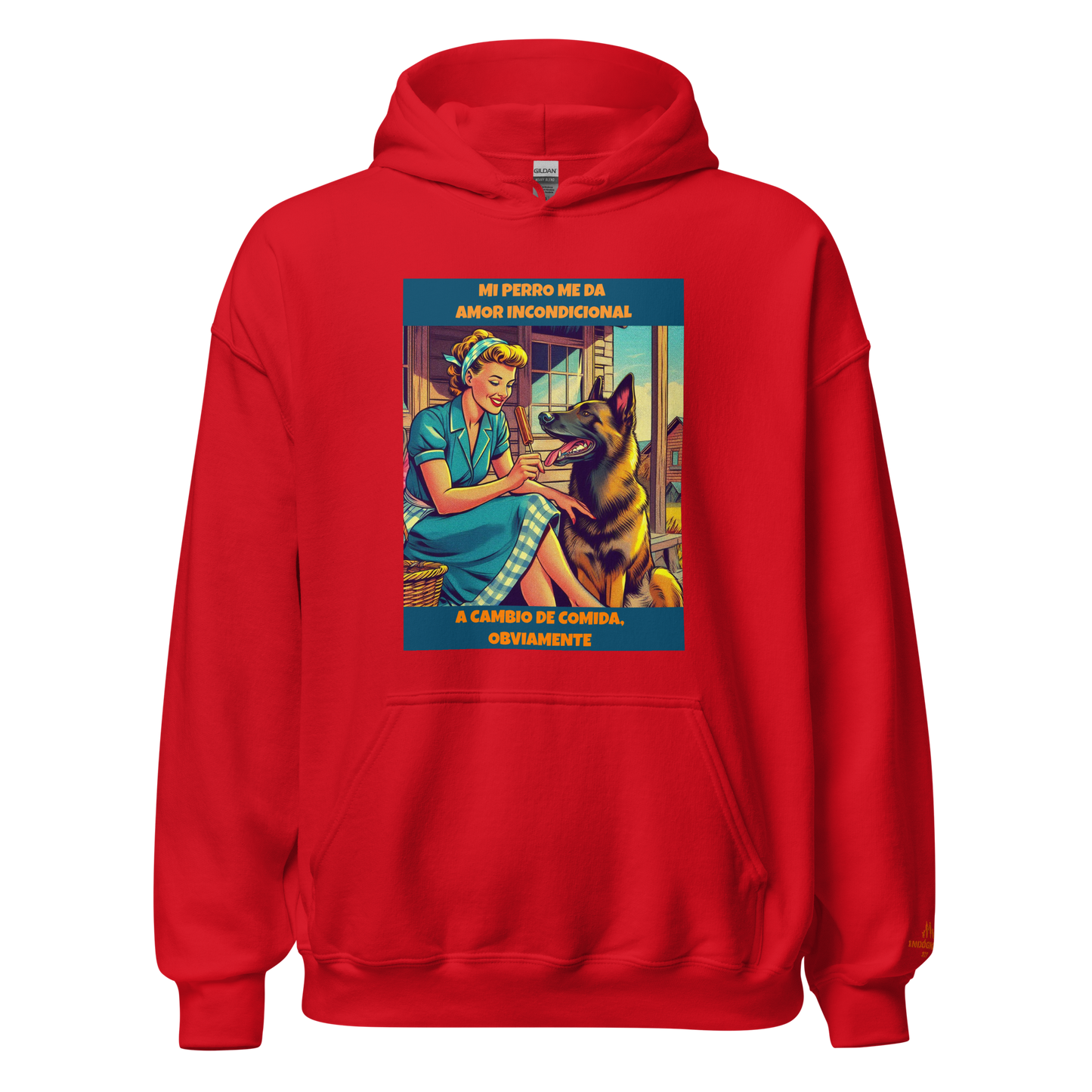 Sudadera con slogan mascota