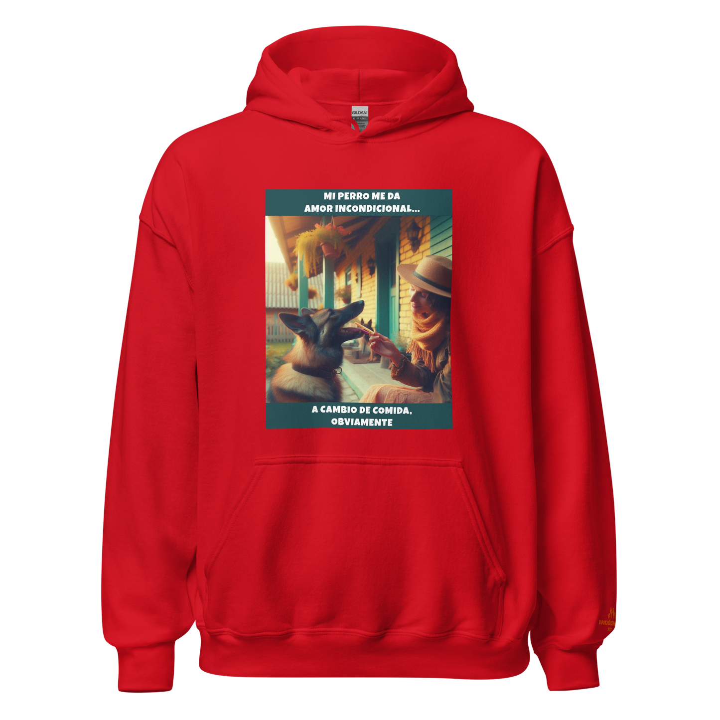 Sudadera con frase perro