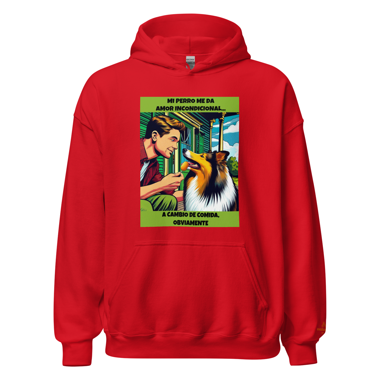 Sudadera con frase mascota