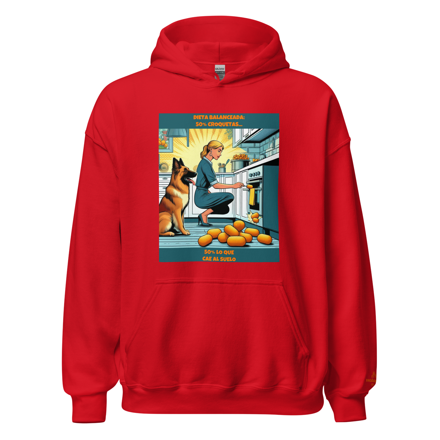 Sudadera con slogan perro