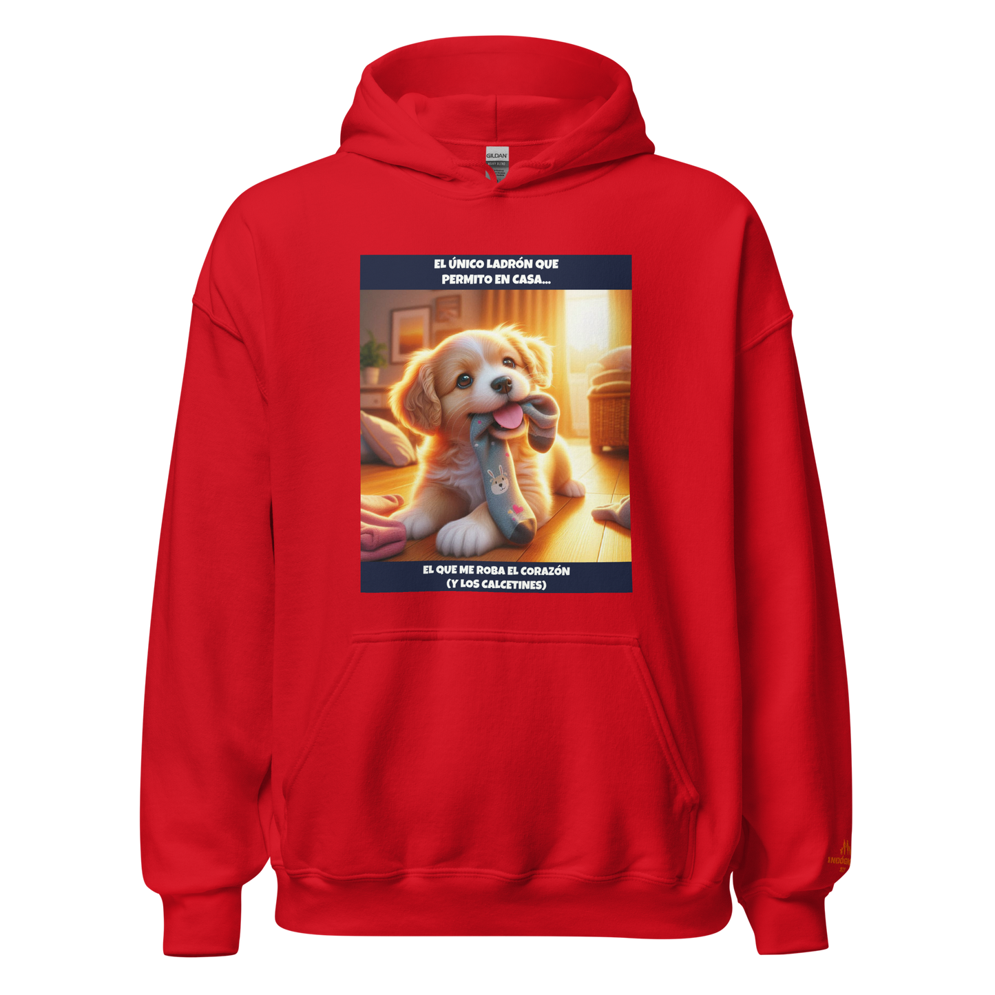 Sudadera con slogan mascota