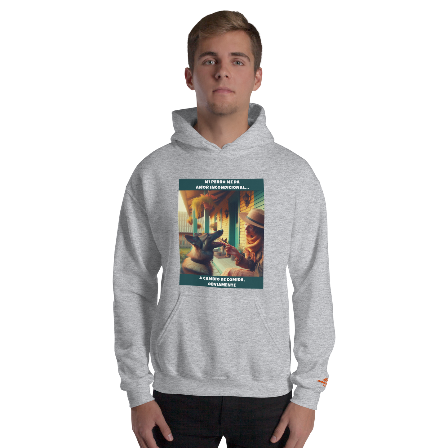 Sudadera con frase perro