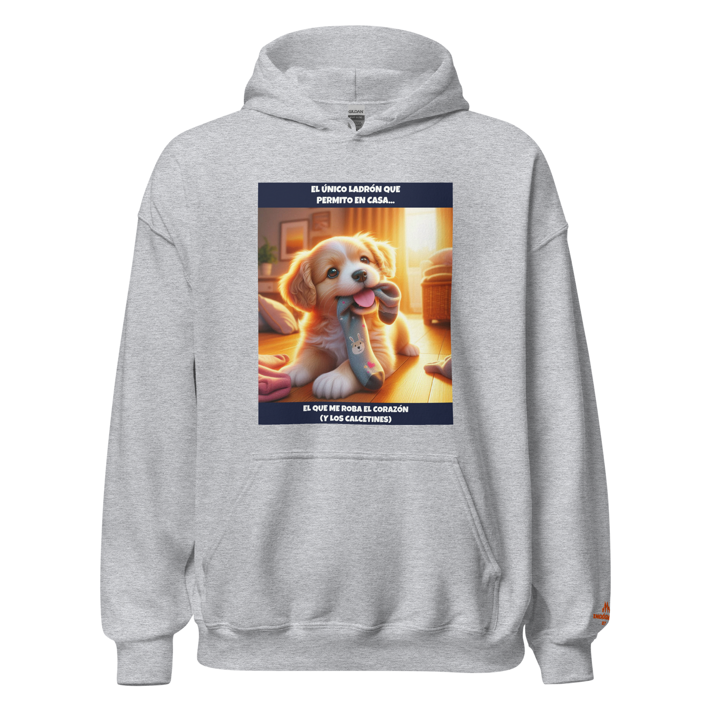 Sudadera con slogan mascota