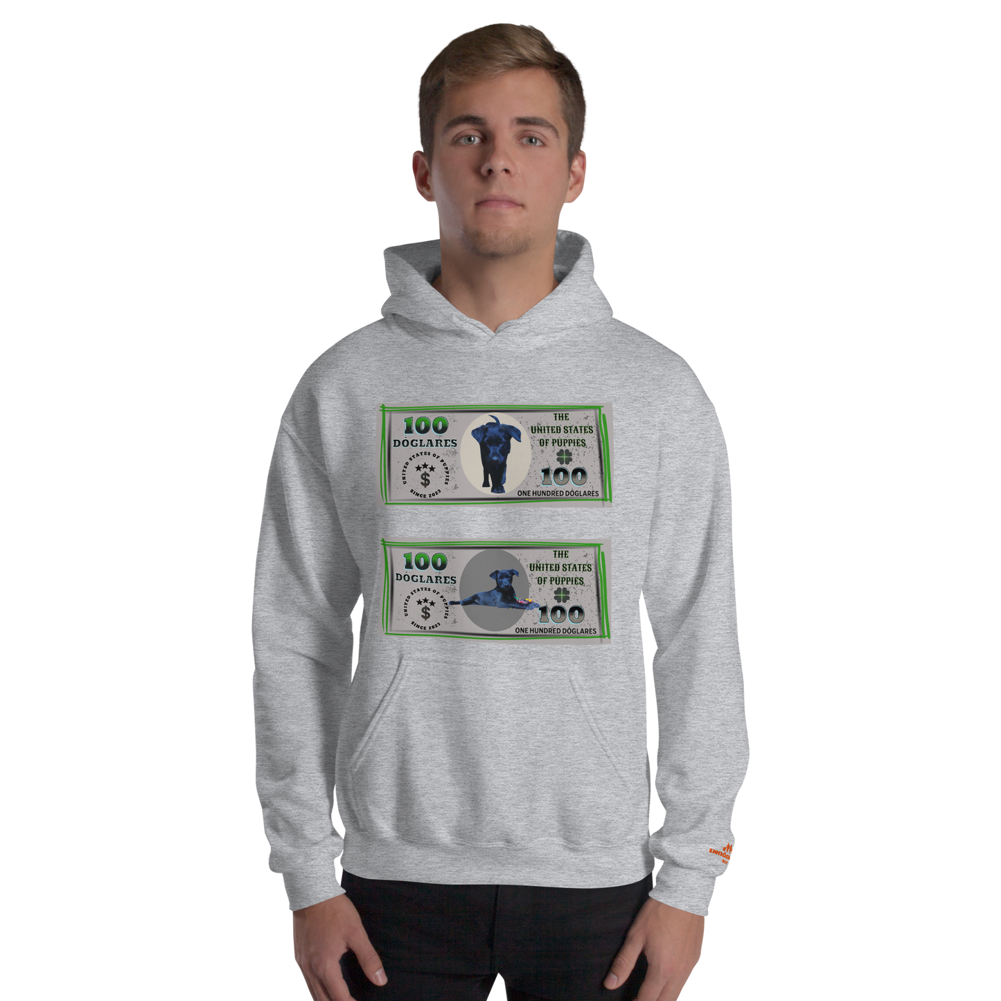 Sudadera con capucha "Colección Dóglares"