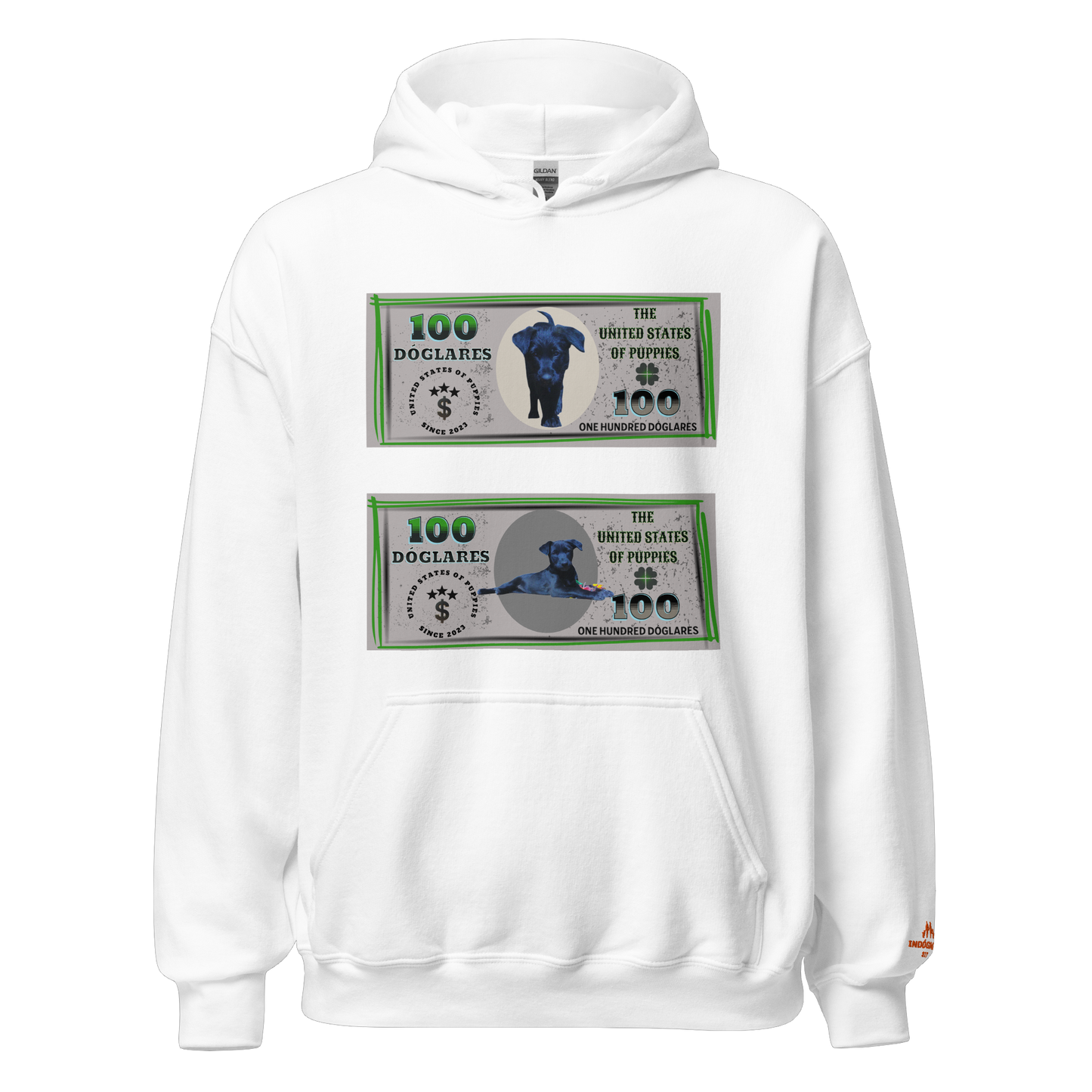 Sudadera con capucha "Colección Dóglares"