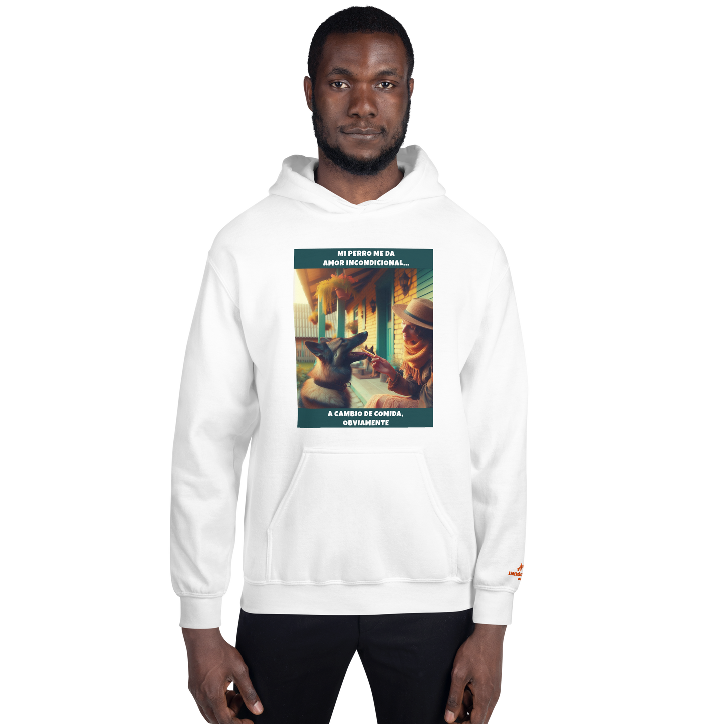 Sudadera con frase perro