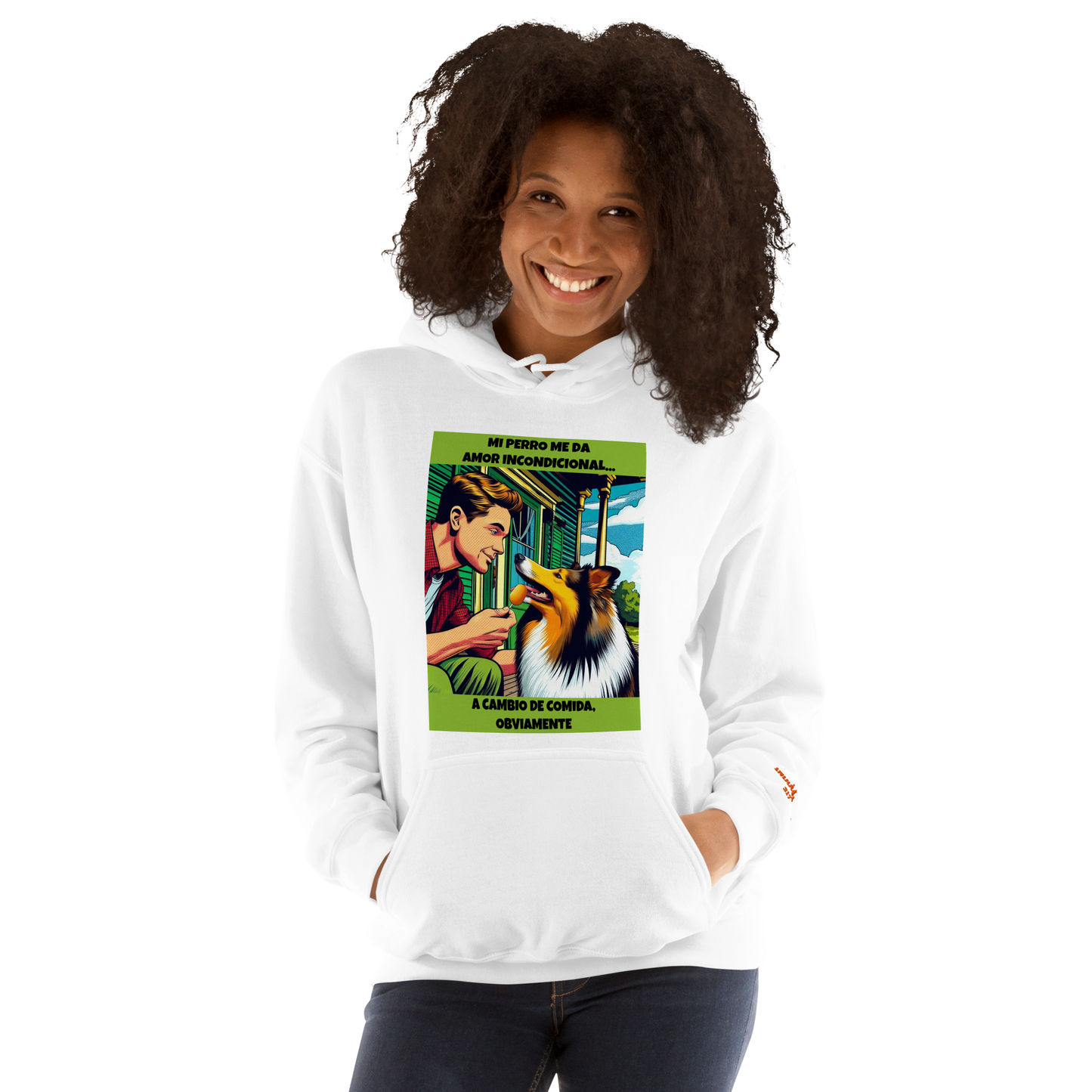 Sudadera con frase mascota