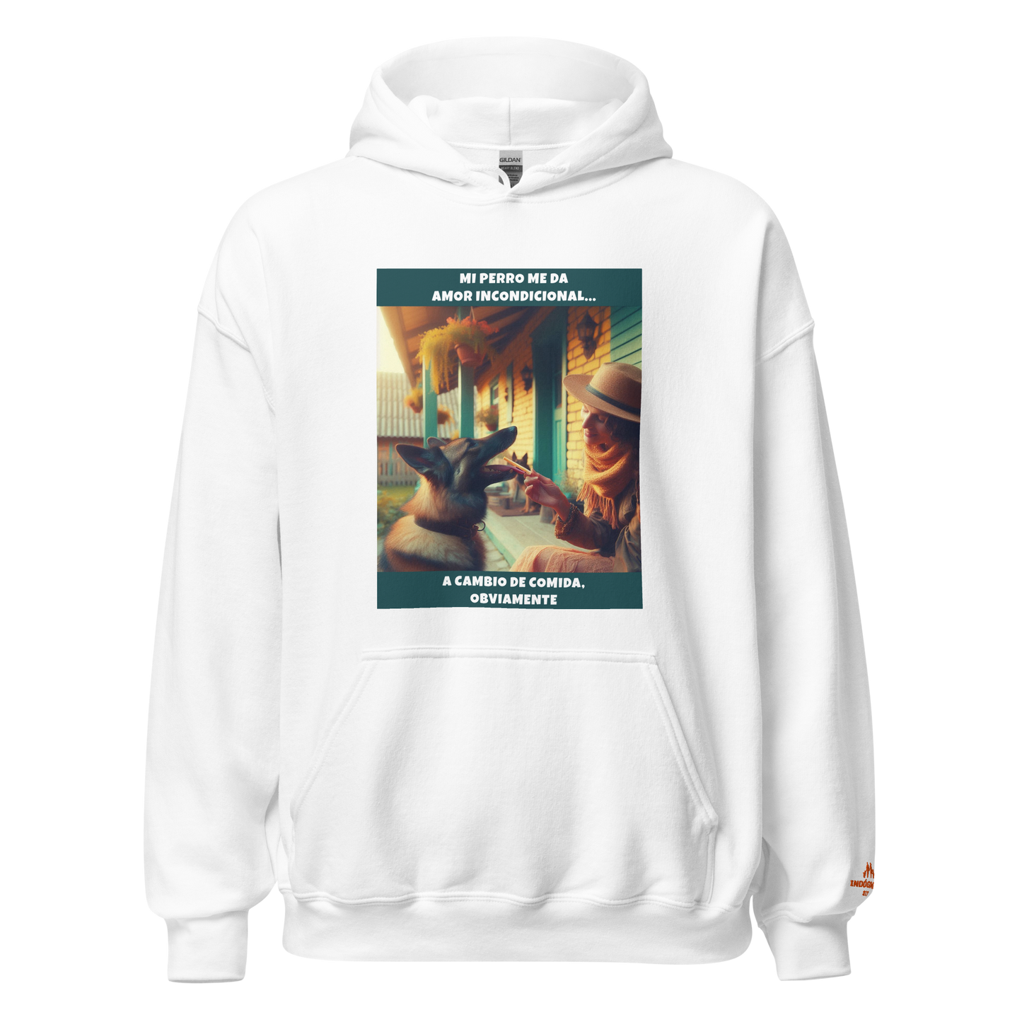 Sudadera con frase perro