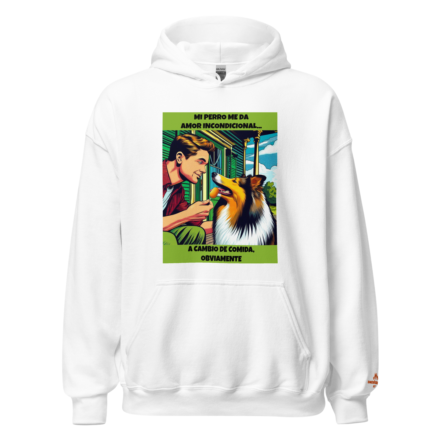 Sudadera con frase mascota