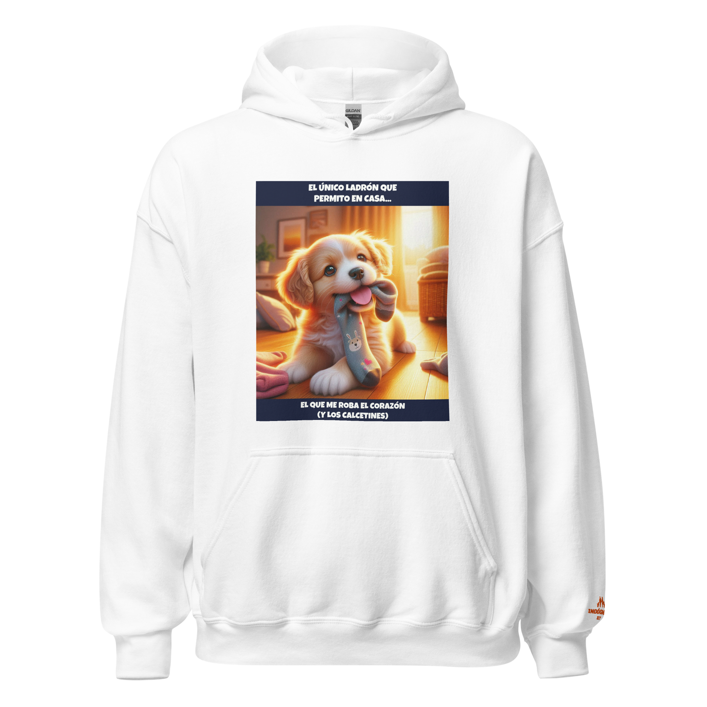 Sudadera con slogan mascota