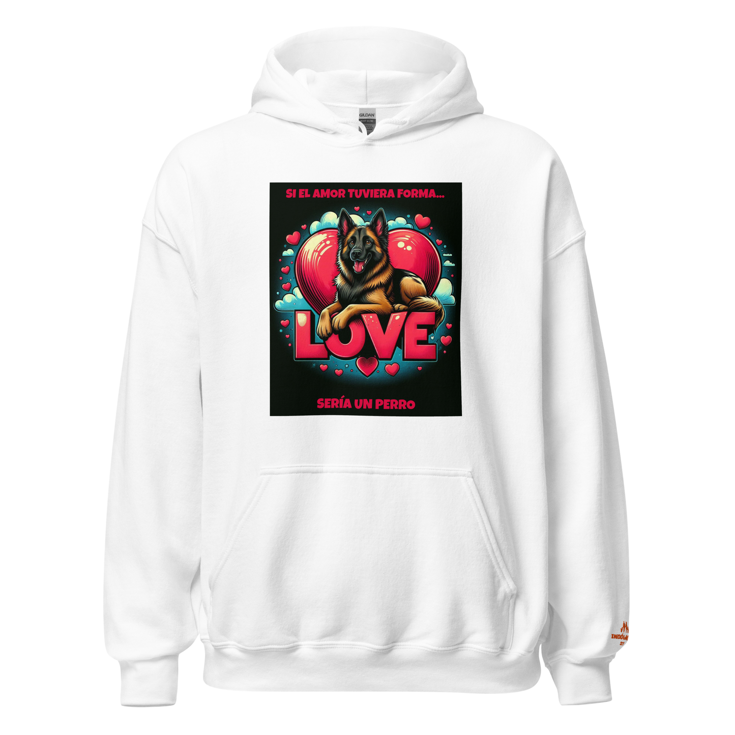 Sudadera con frase e imagen perruna