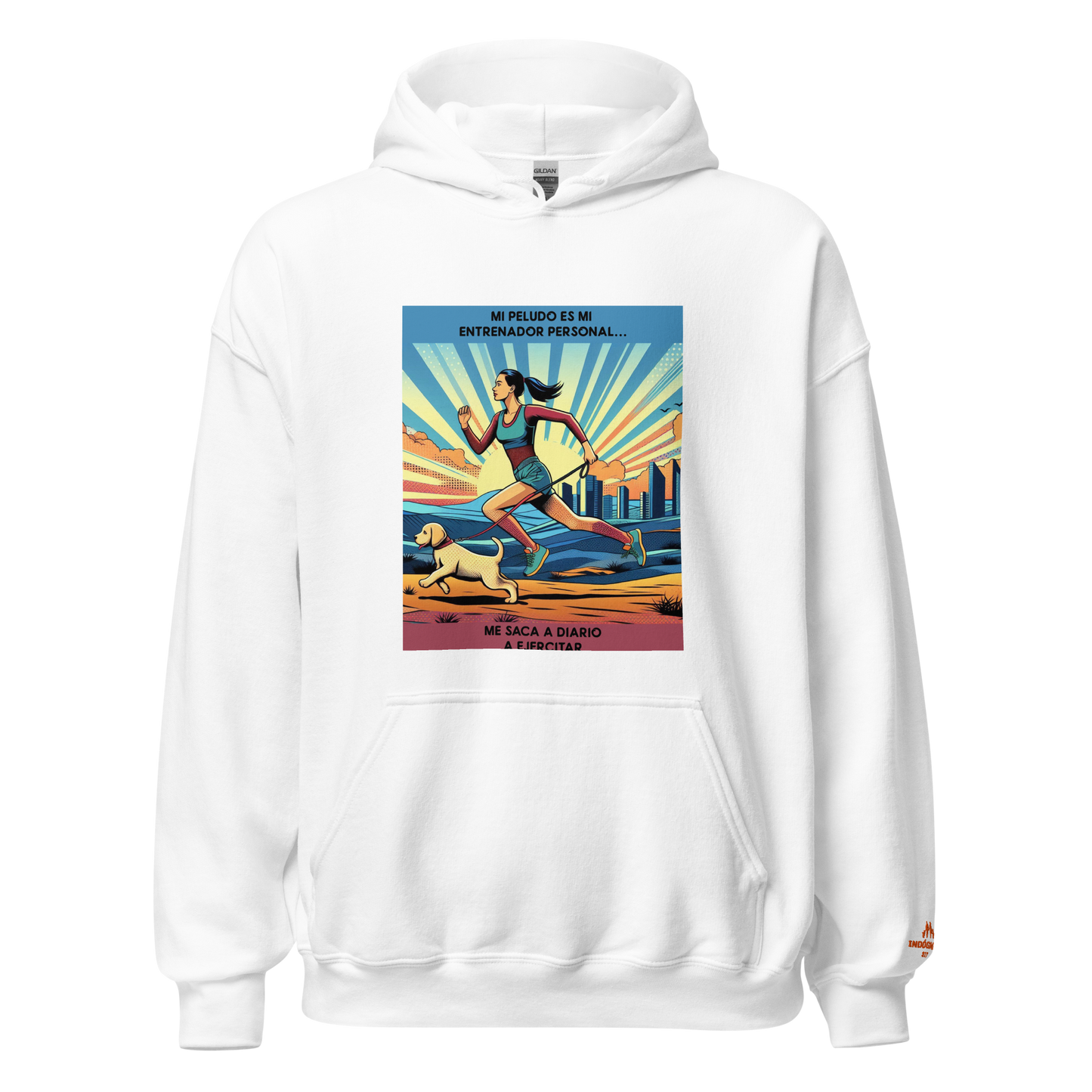 Sudadera con slogan perruno