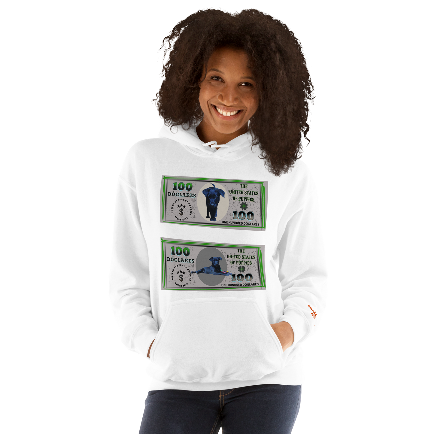 Sudadera con capucha "Colección Dóglares"