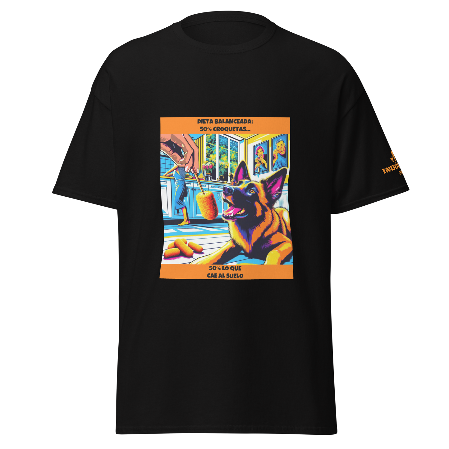 Camiseta con frase divertida perruna