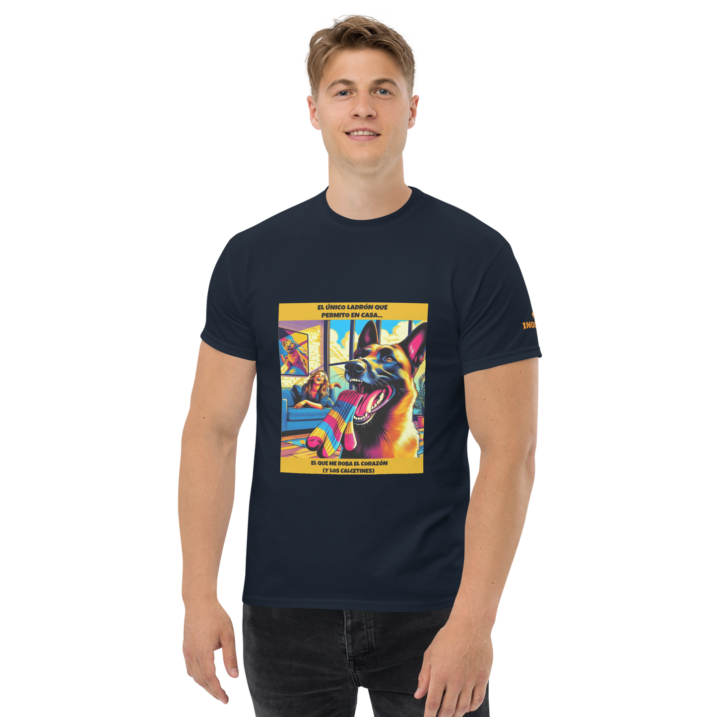 Camiseta con imagen divertida de perro