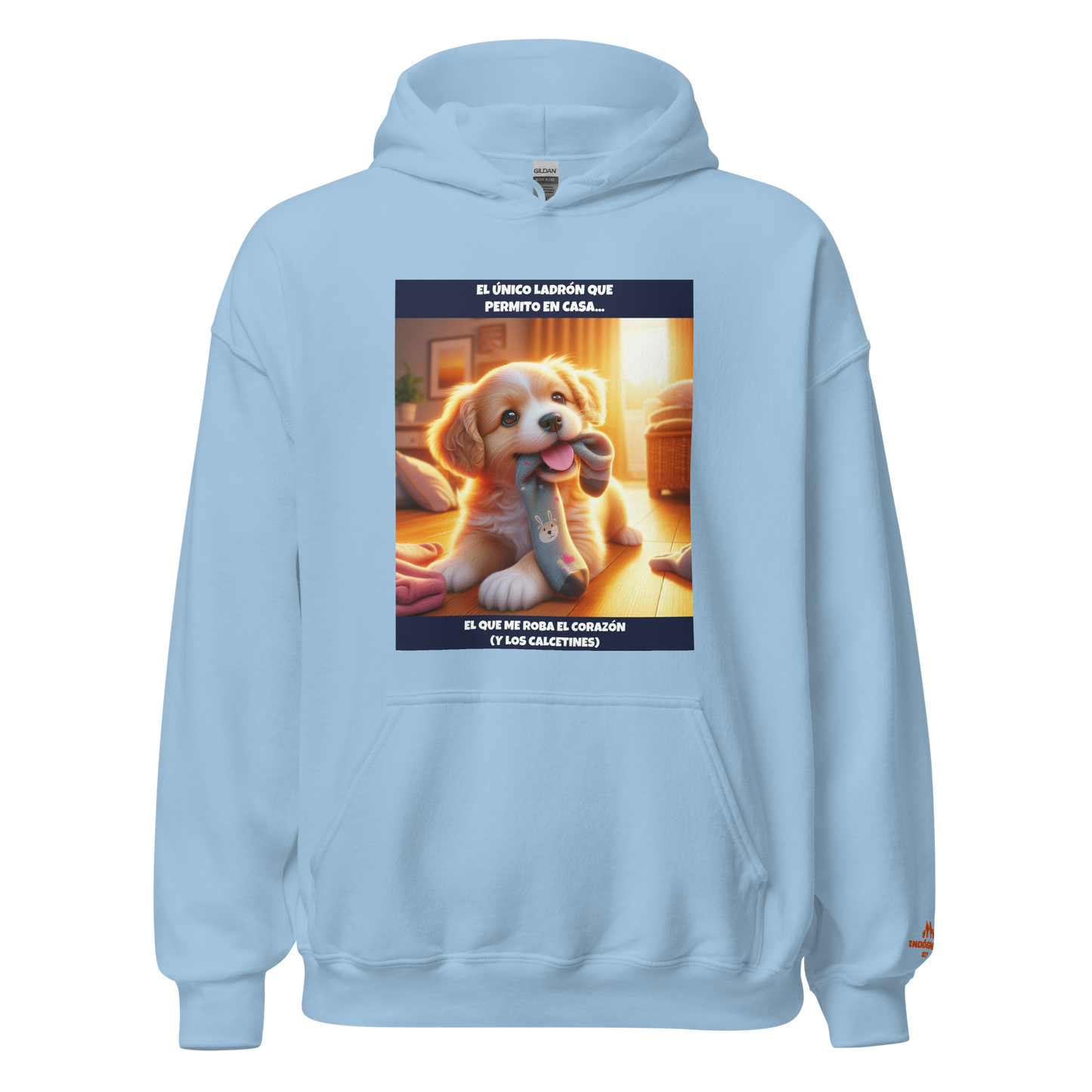 Sudadera con slogan mascota