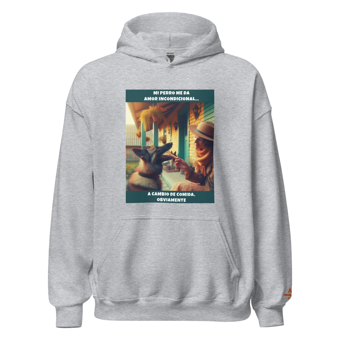 Sudadera con frase perro