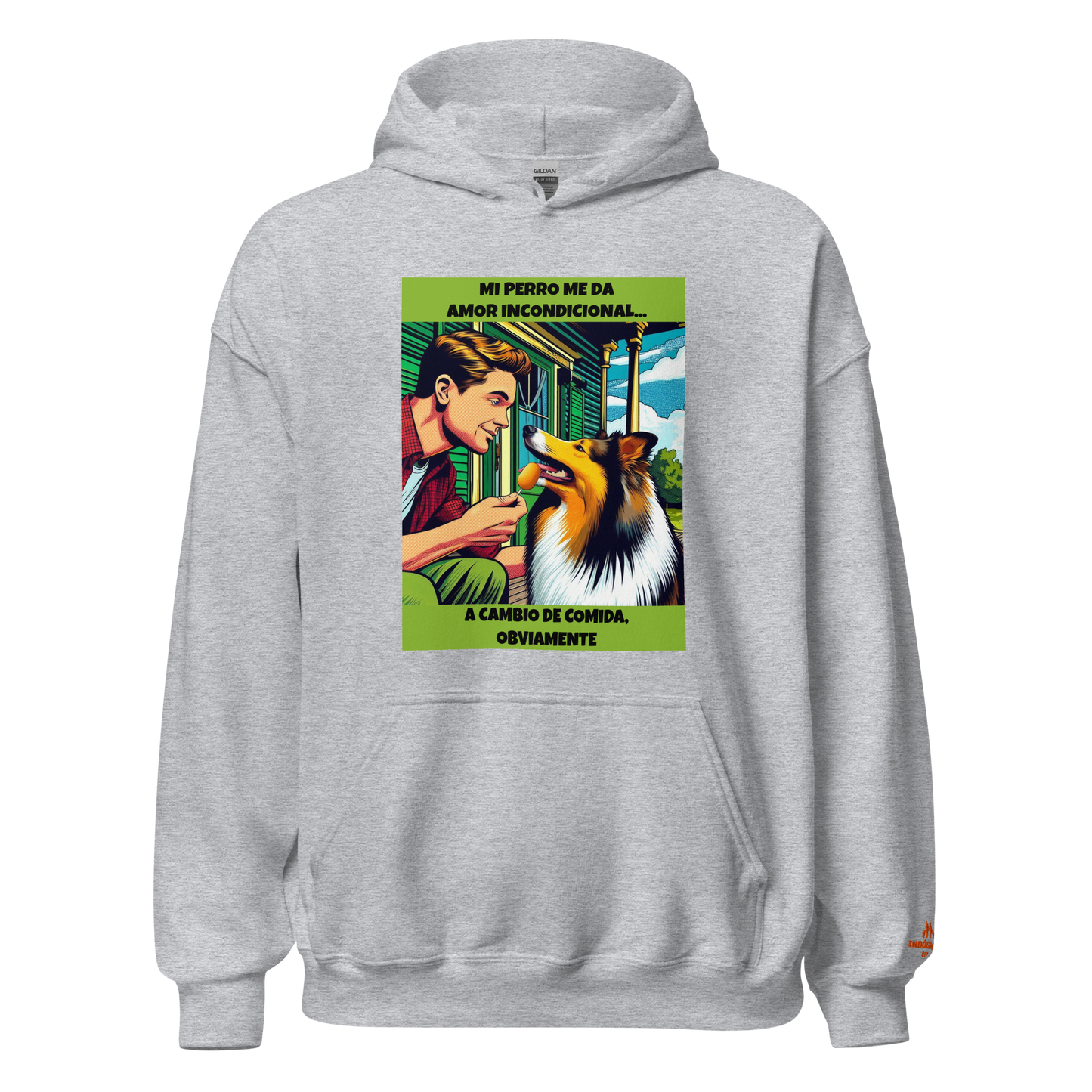 Sudadera con frase mascota