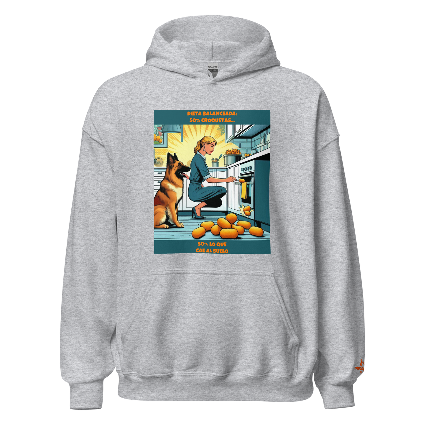 Sudadera con slogan perro