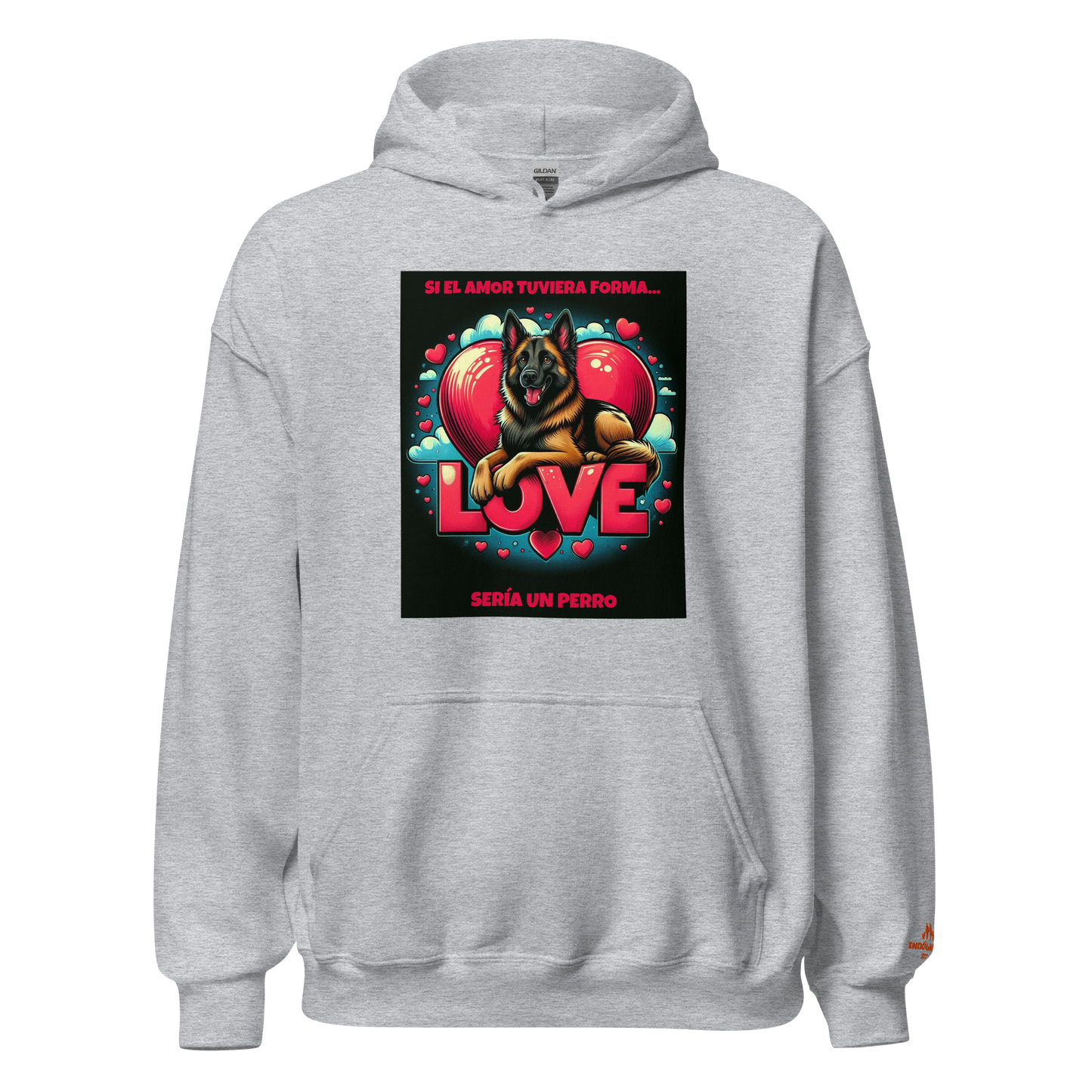 Sudadera con frase e imagen perruna