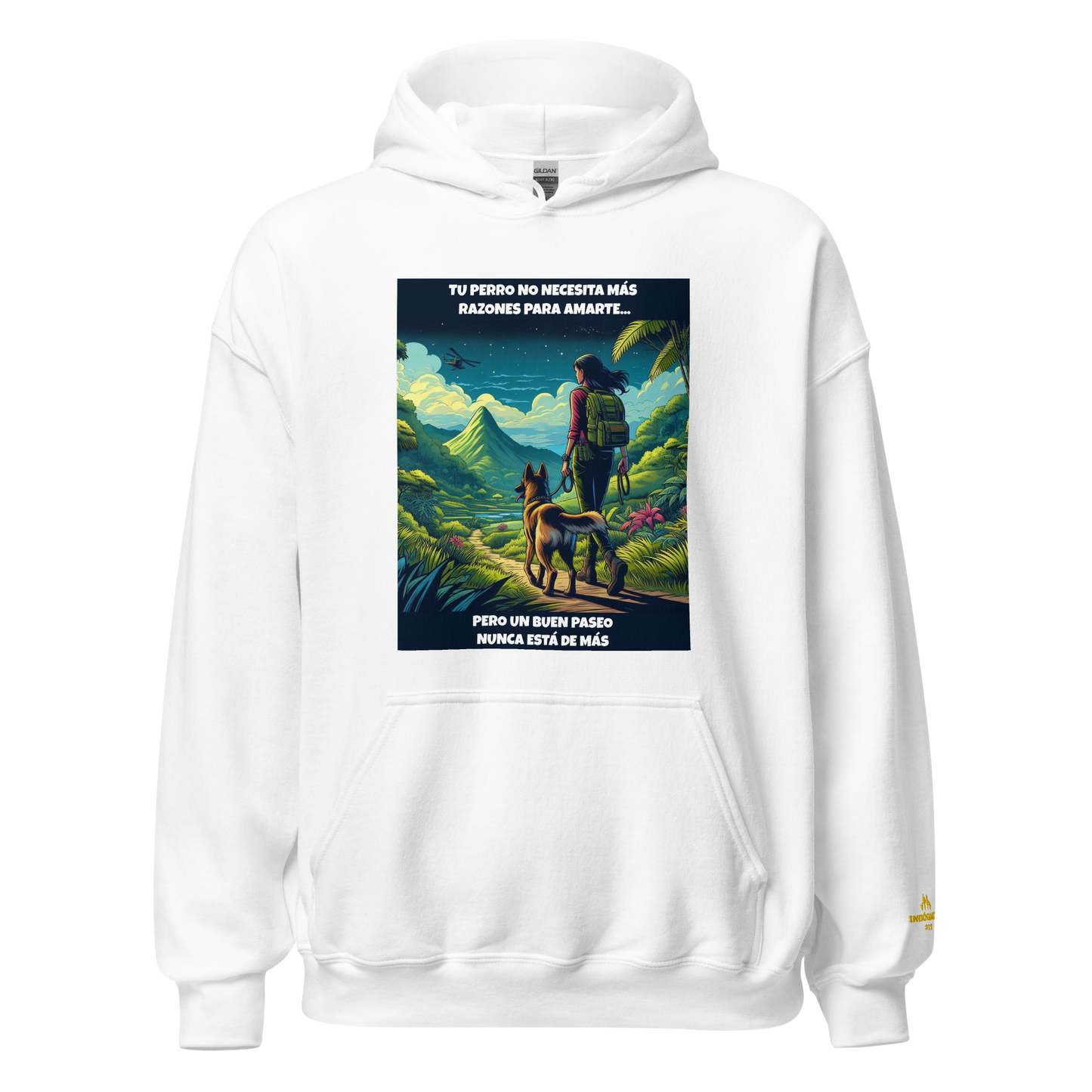 Sudadera con slogan perruno