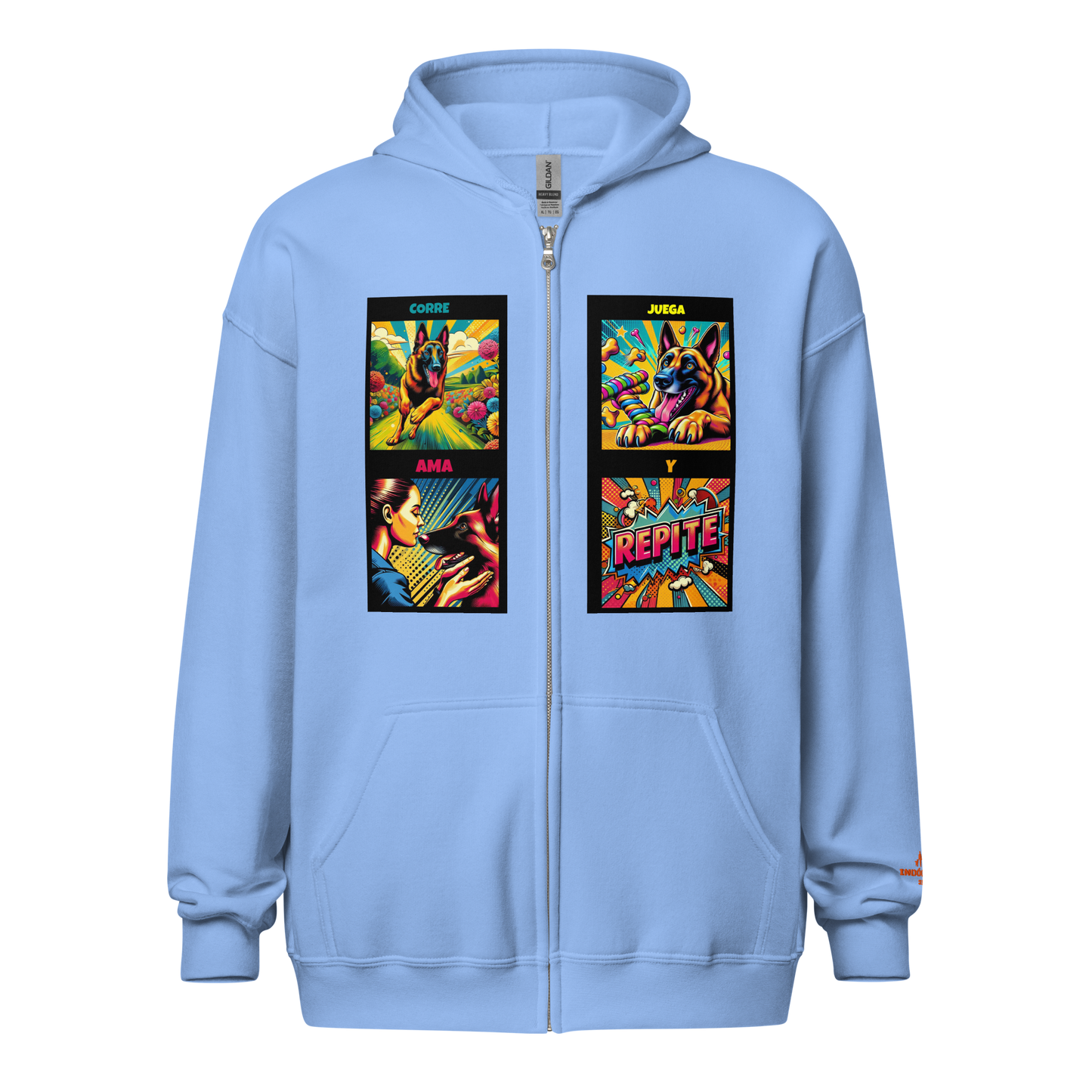 Sudadera con capucha y cremallera