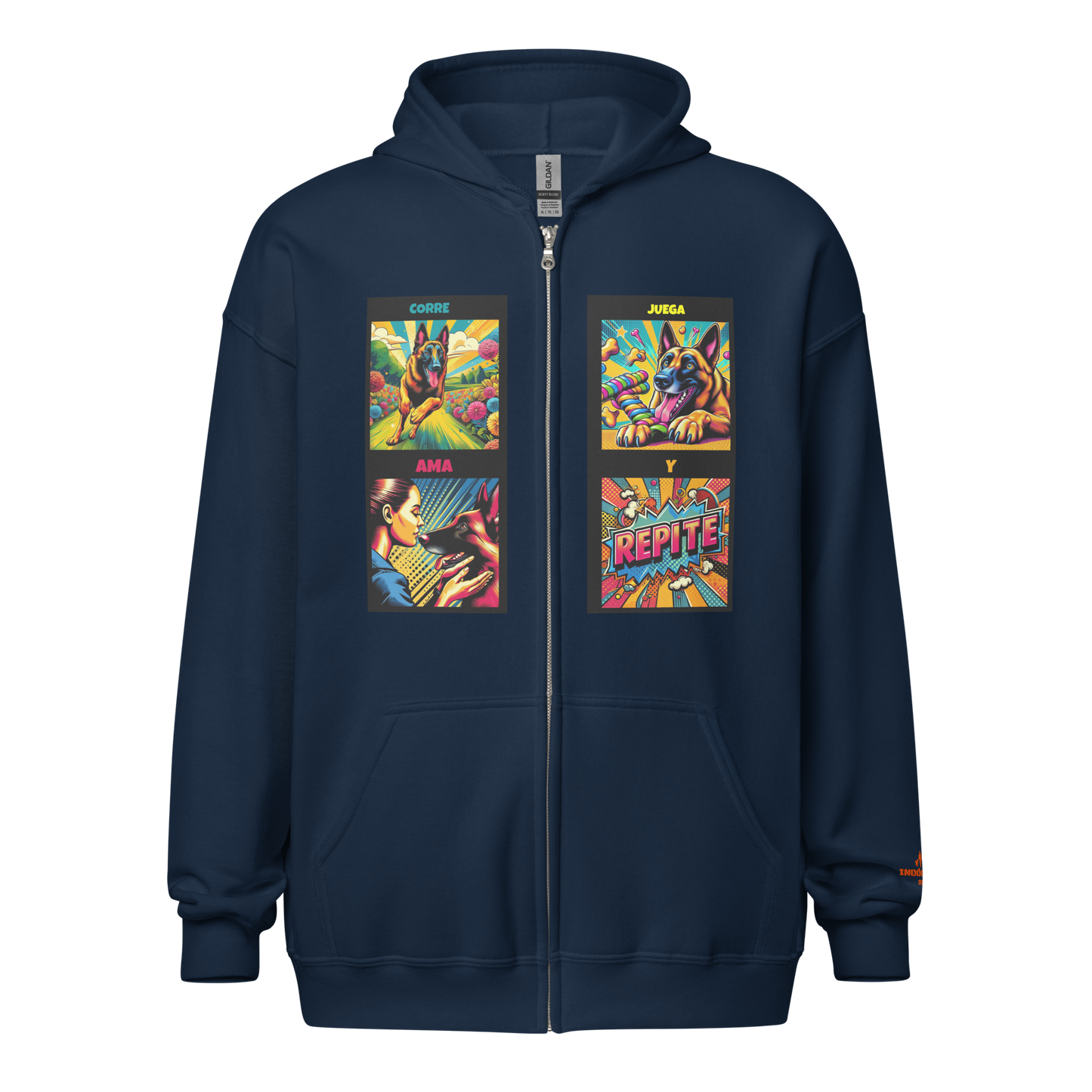 Sudadera con capucha y cremallera