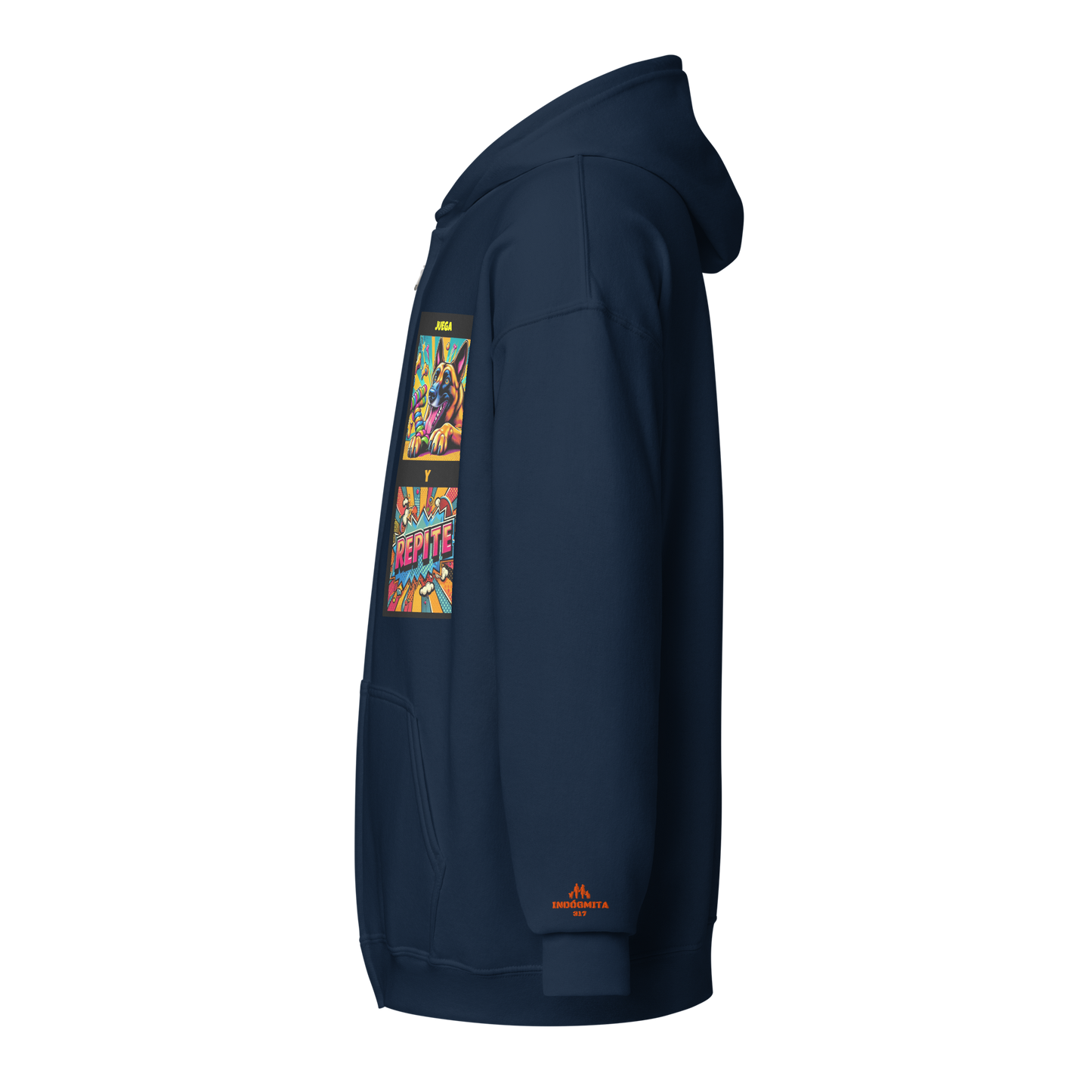 Sudadera con capucha y cremallera