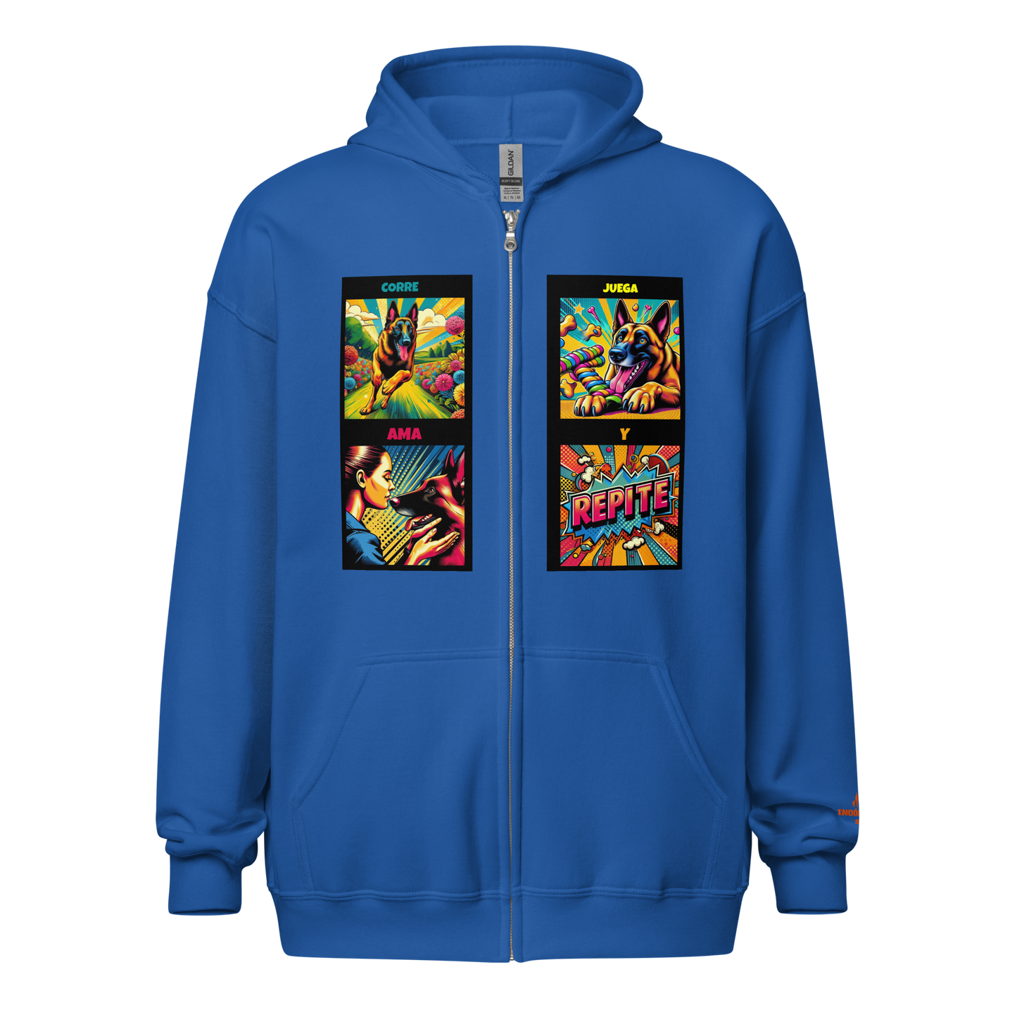 Sudadera con capucha y cremallera