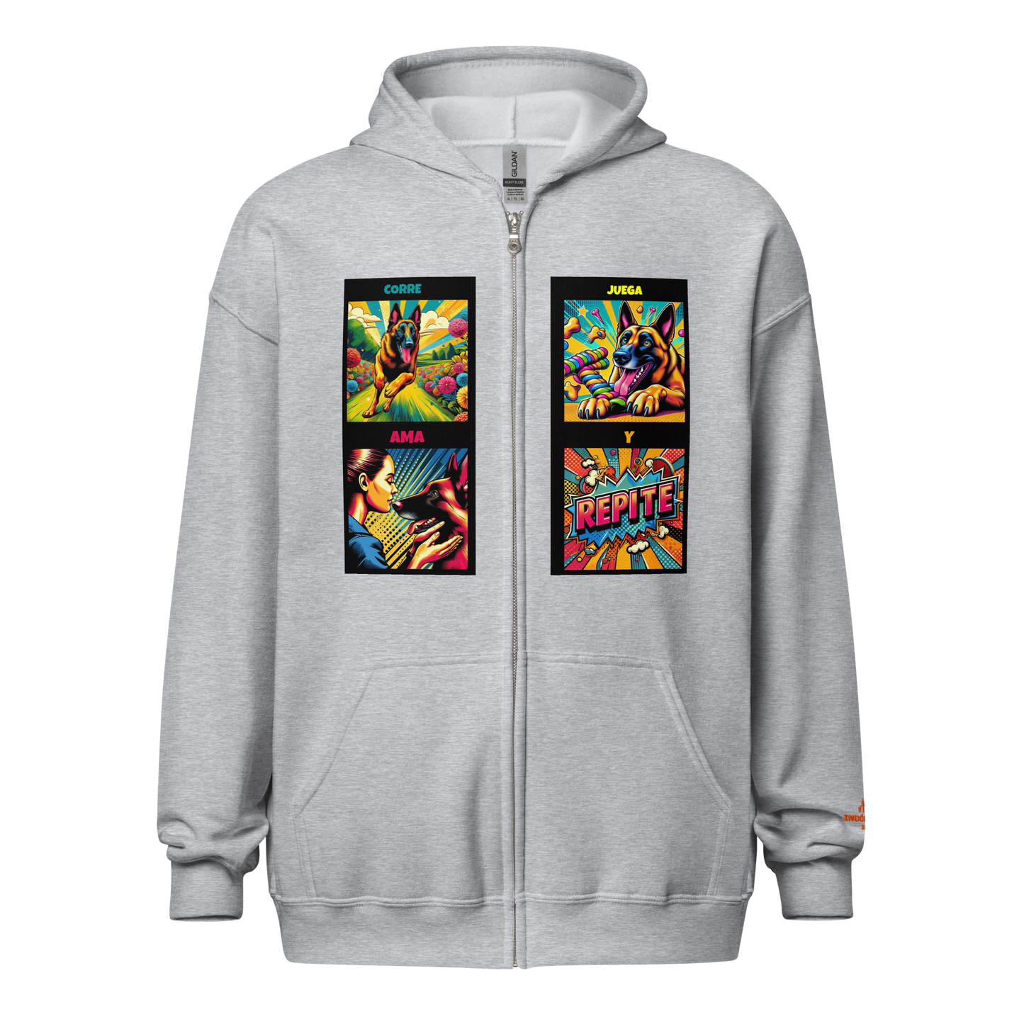 Sudadera con capucha y cremallera