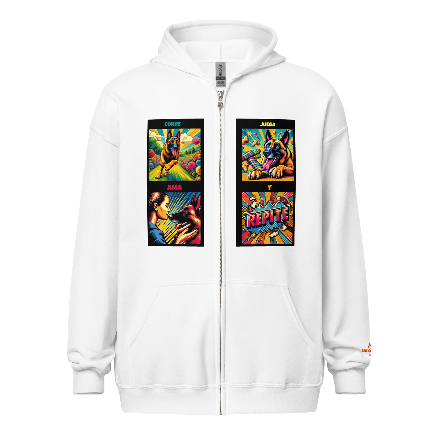 Sudadera con capucha y cremallera